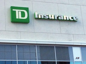 TD Insurance sign.