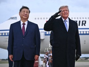 Xi Jinping and Donald Trump.