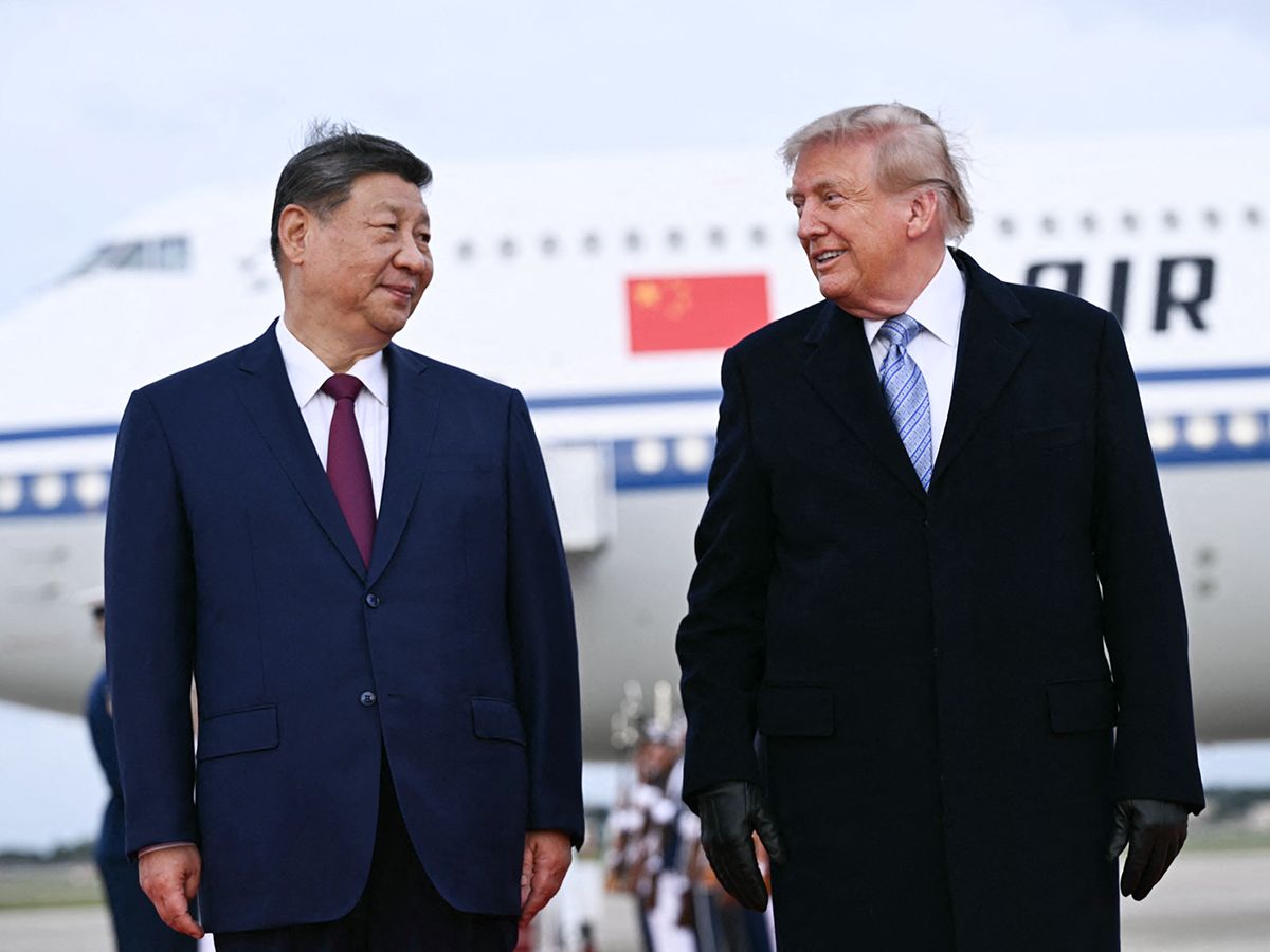 Xi Jinping and Donald Trump.