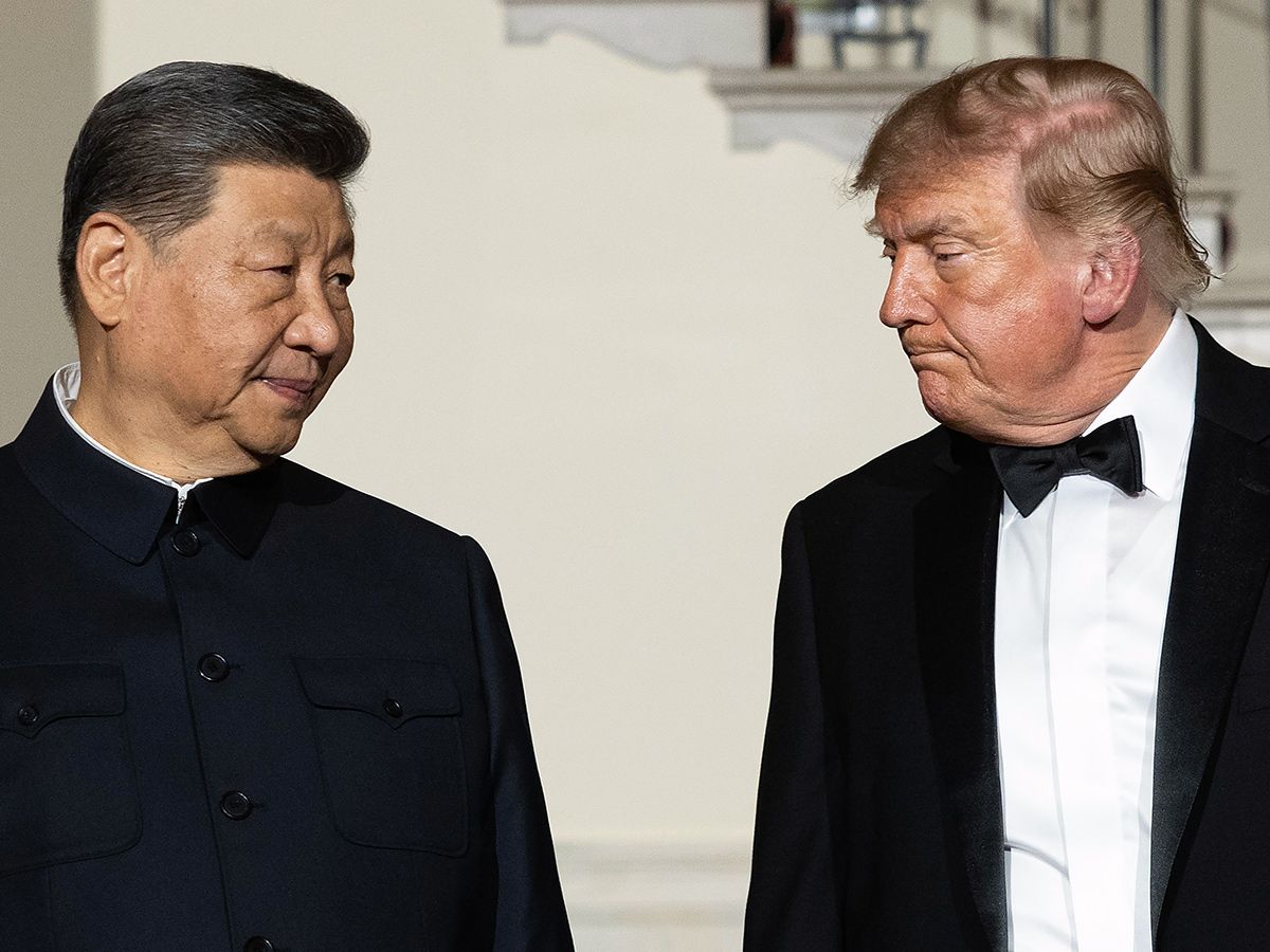 Xi Jinping and Donald Trump.