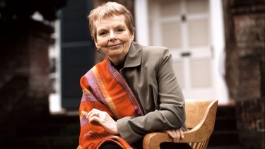 Canadian author, novelist, poet and playwright Carol Shields at her home in Victoria.