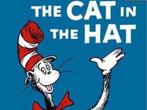 A book cover of The Cat in the Hat.