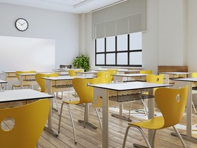 Empty classroom