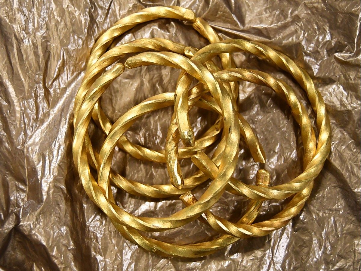 Gold bracelets