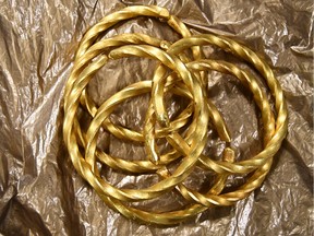 Gold bracelets