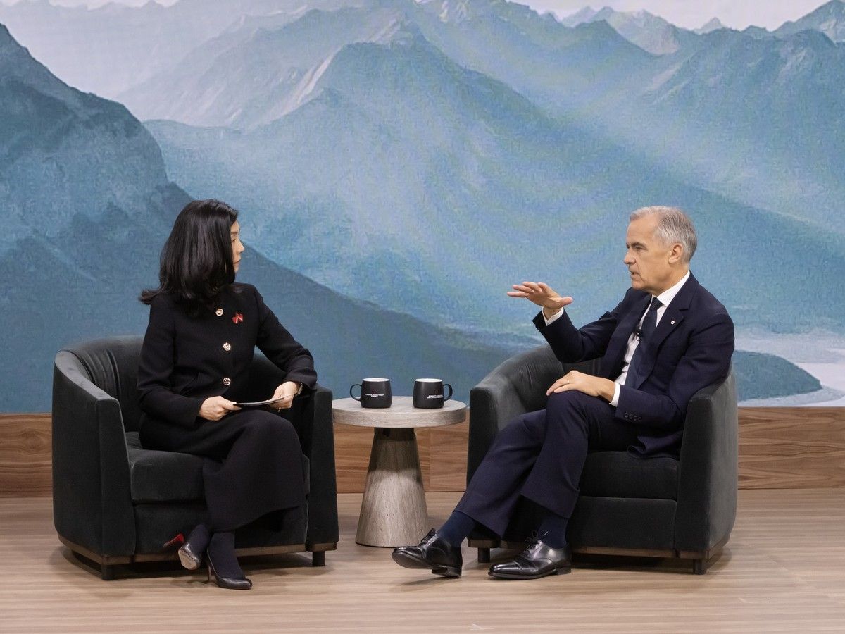 Prime Minister Mark Carney speaks with Deborah Orida, President and CEO of PSP Investments at the Canada Investment Summit in Toronto on Tuesday. Prime Minister Mark Carney speaks with Deborah Orida, President and CEO of PSP Investments at the Canada Investment Summit in Toronto on Tuesday.