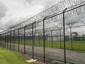 A prison yard.