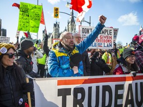 Freedom Convoy protesters in 2024.