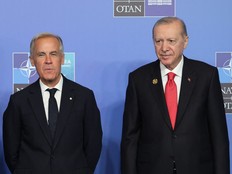 Mark Carney and Recep Tayyip Erdoğan.