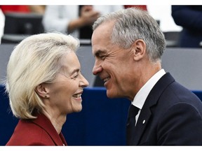 Mark Carney and Ursula von der Leyen