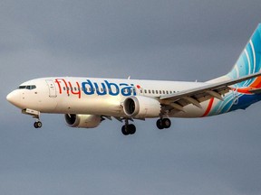 A Flydubai plane.
