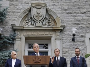 Mark Carney at 24 Sussex Drive.