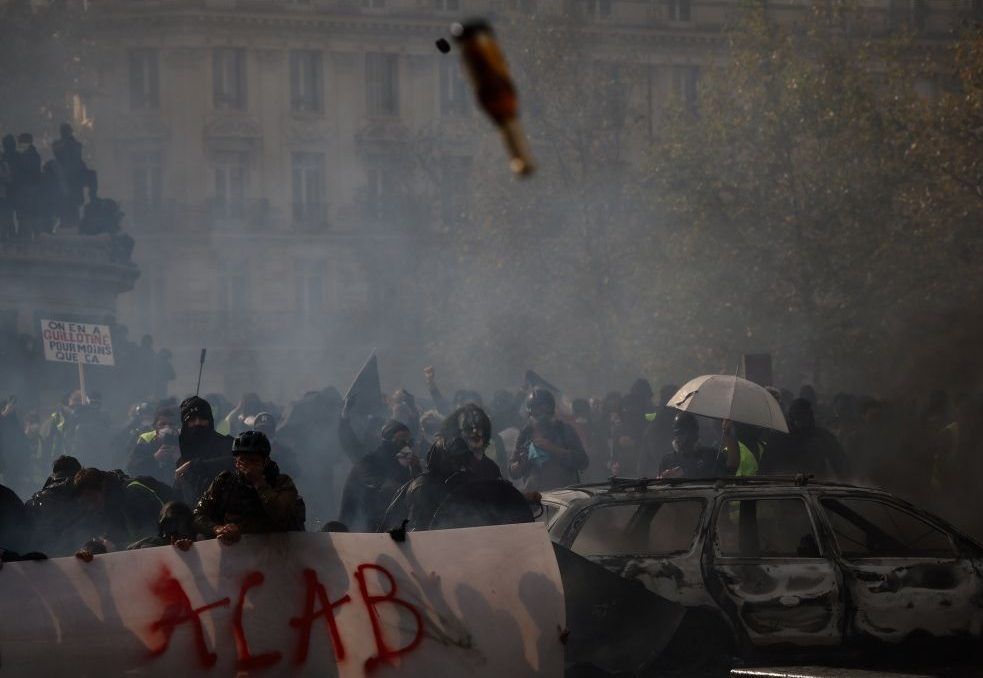 Protest scene
