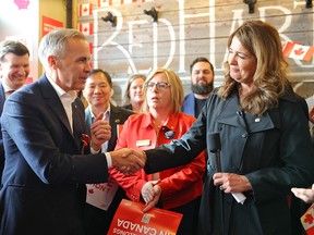 Mark Carney and Danielle Smith.