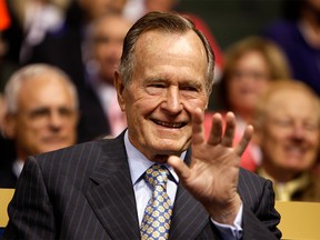 Former U.S. President George H.W. Bush is seen in 2008.