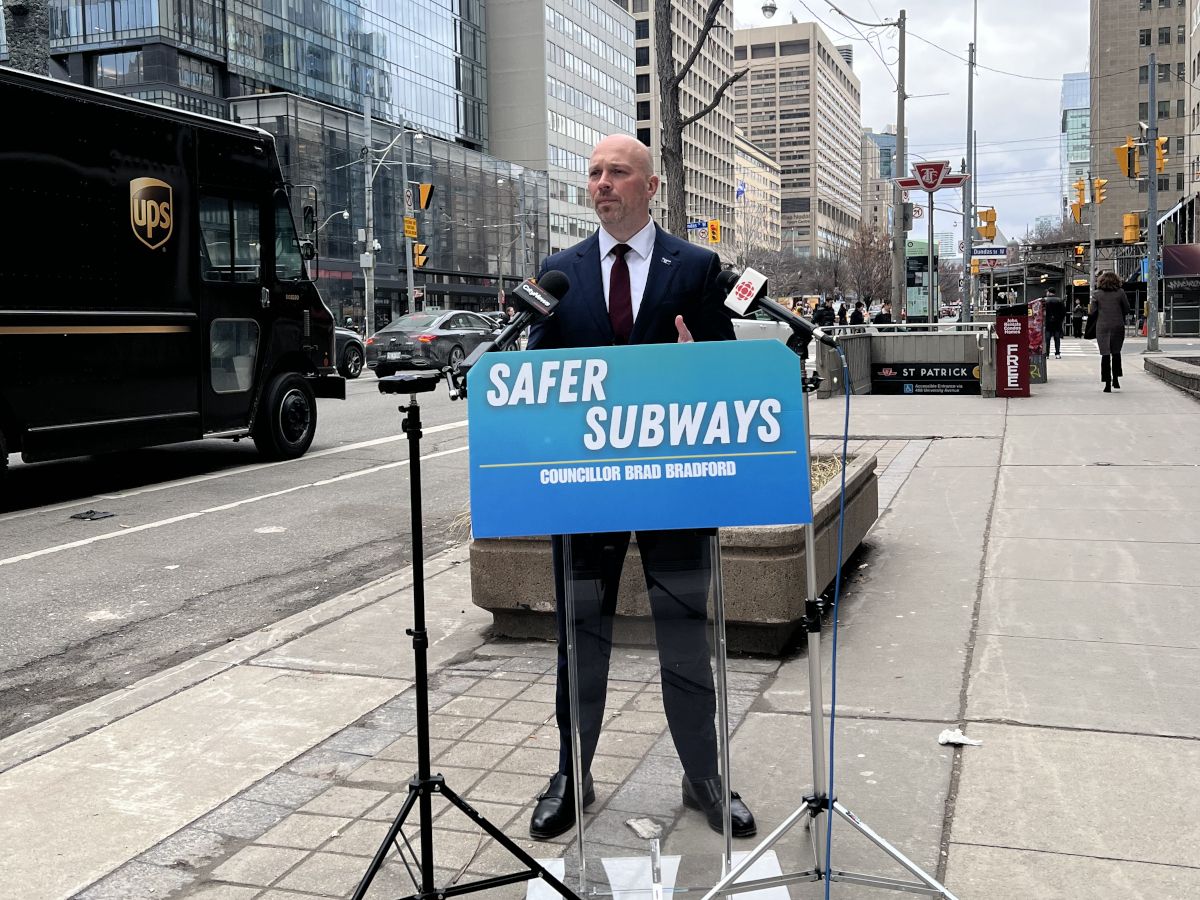 Toronto mayoral candidate Brad Bradford