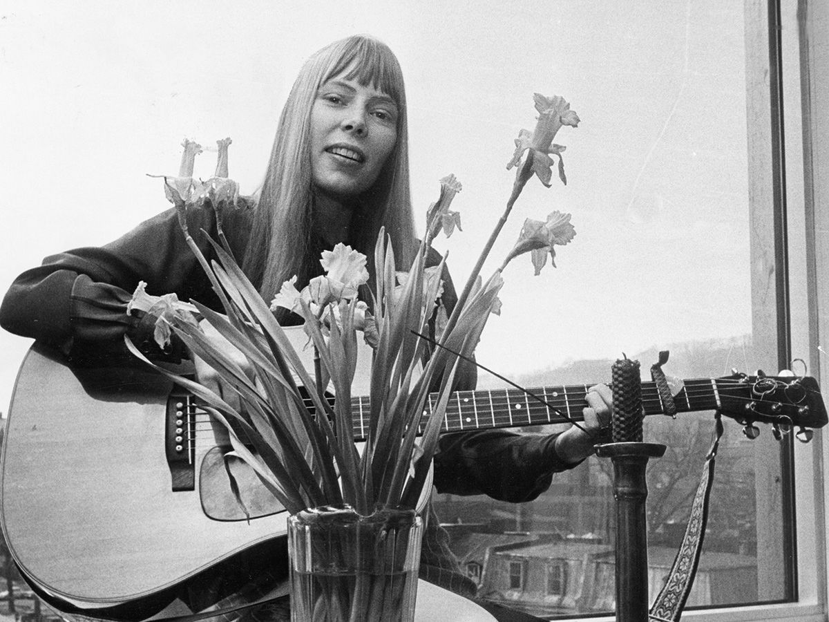  Joni Mitchell in 1969.
