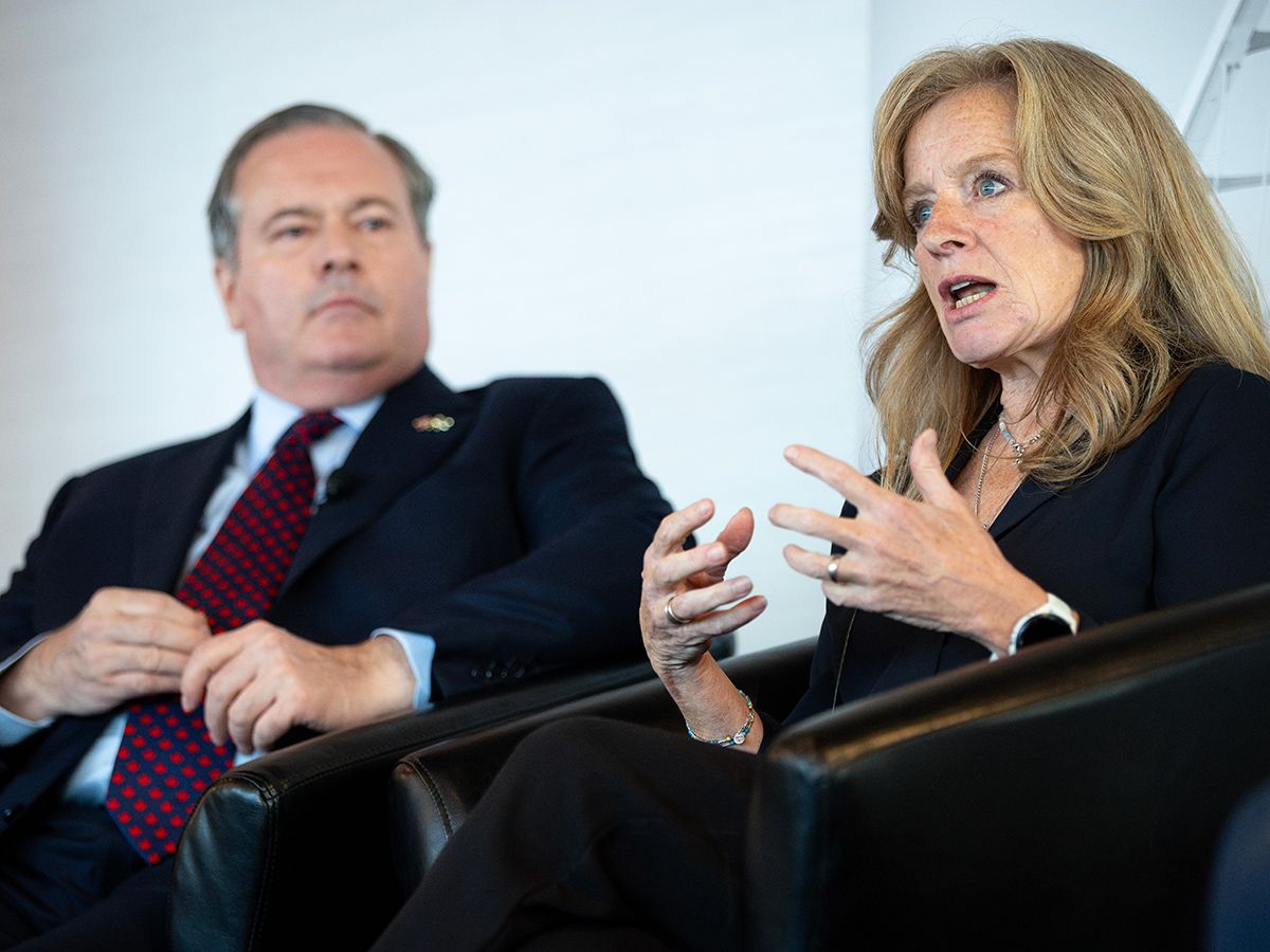 Jason Kenney and Rachel Notley.