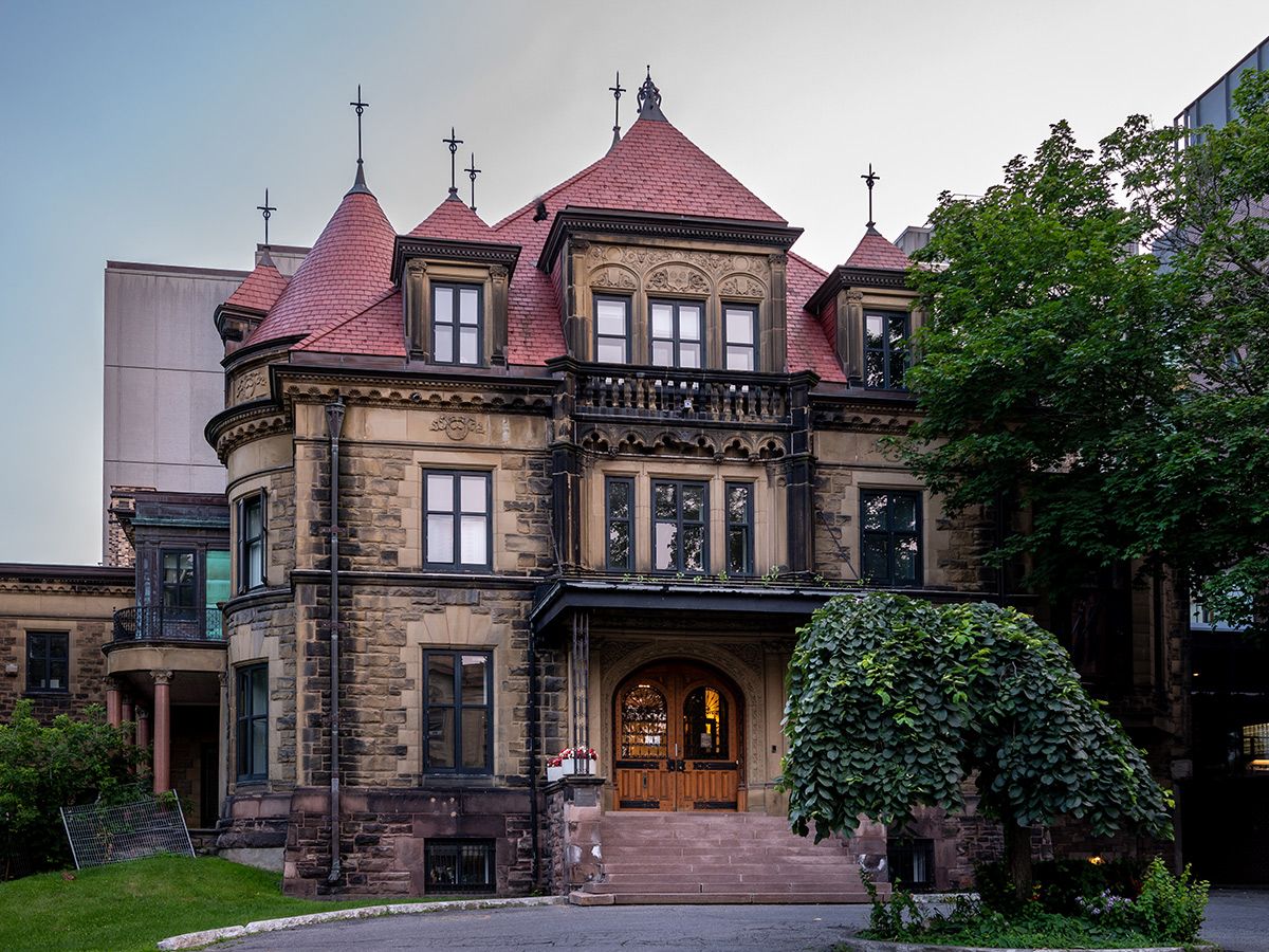 Outside view of a building.