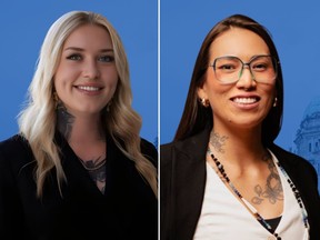 Composite of Claire Rattee, left, and A'aliya Warbus