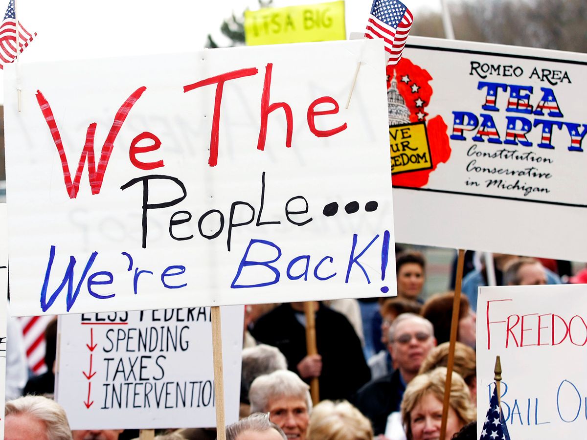Tea Party rally.