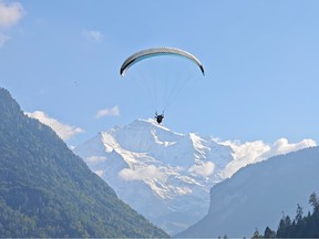 Skywings Paragliding offers tandem flights year-round in Interlaken