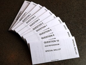 Referendum ballots.