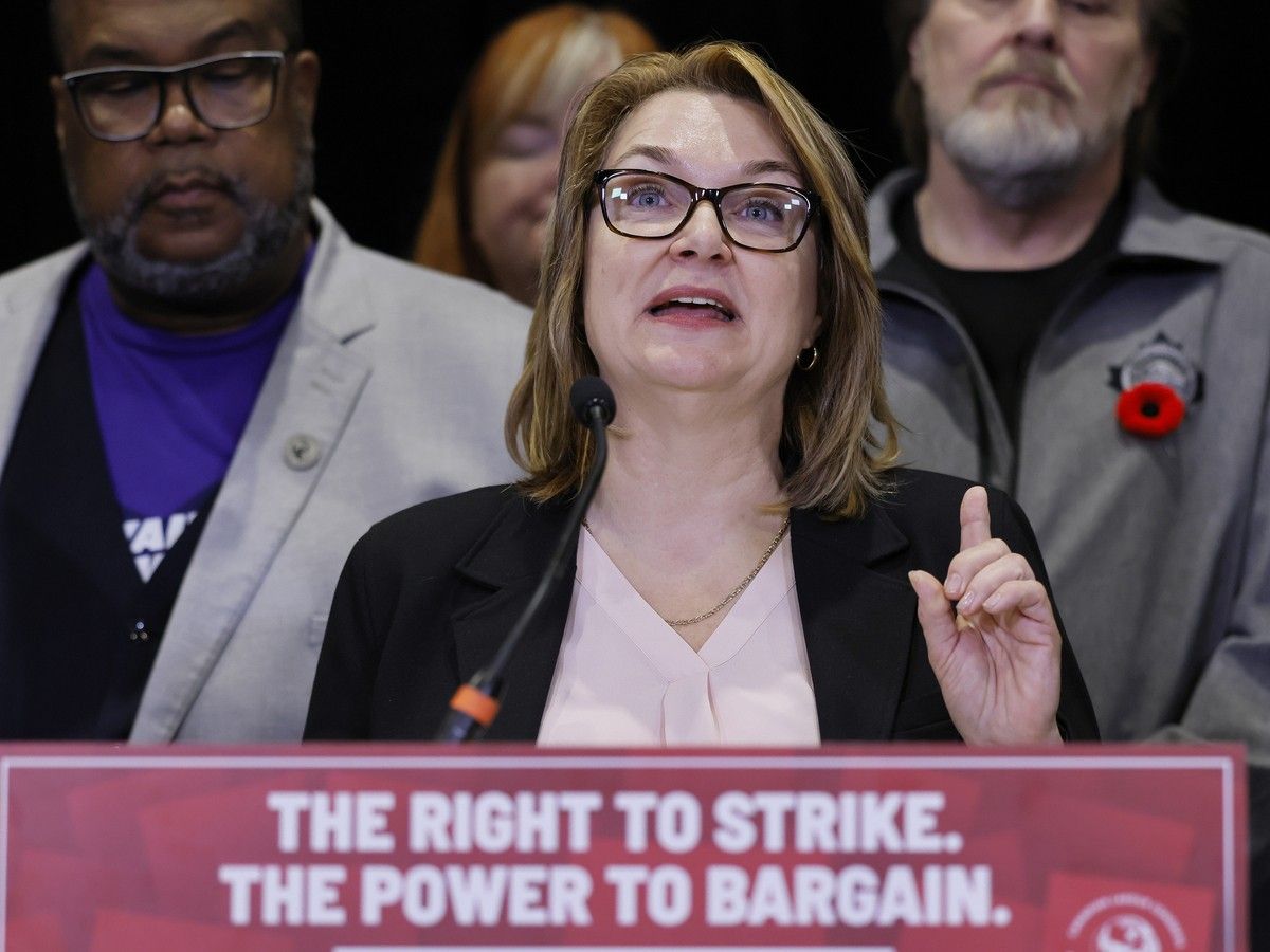 Canadian Labour Congress president Bea Bruske