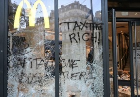 The protests focused anger on high inflation and against the rich. (Matthieu RONDEL/AFP)