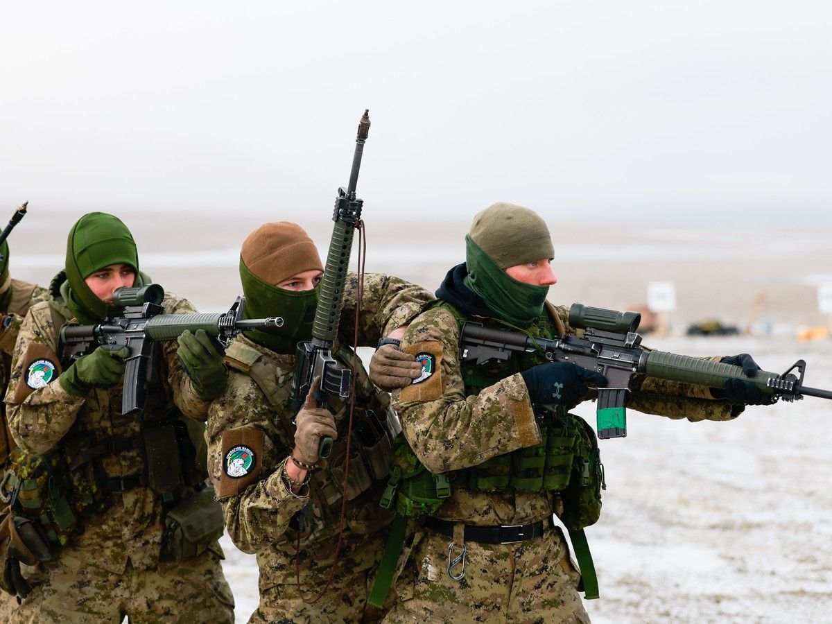 Reservists from 31 Brigade that are part of the Land Task Force exercise close-quarters combat at the staging area of the Operation NANOOK-NUNAKPUT, Canadian Armed Forces’ annual Arctic operation at Resolute Bay, Nunavut, on Sept. 9, 2026. Reservists from 31 Brigade that are part of the Land Task Force exercise close-quarters combat at the staging area of the Operation NANOOK-NUNAKPUT, Canadian Armed Forces’ annual Arctic operation at Resolute Bay, Nunavut, on Sept. 9, 2026.
