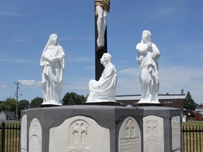 St. Columban's Parish rededicated the newly restored Calvary monument on Sunday July 8, 2018 in Cornwall, Ont. 
Lois Ann Baker/Cornwall Standard-Freeholder/Postmedia Network