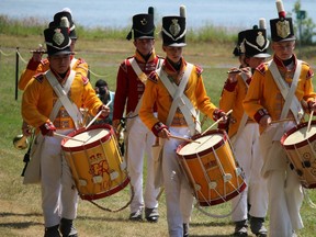 Music was part of the pomp and ceremony at the Battle of Crysler's Farm War of 1812 Re-enactment. Photo on Sunday, July 15, 2018, in Morrisburg, Ont. Todd Hambleton/Cornwall Standard-Freeholder/Postmedia Network