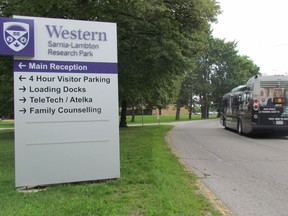 Paul Morden/Sarnia Observer/Postmedia Network
The Western Sarnia-Lambton Research Park in Sarnia, Ont., is shown here on Aug. 27, 2018.