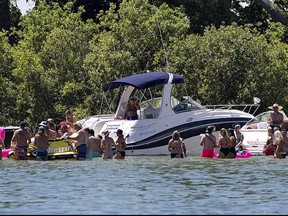 Police and county officials are urging boaters who flock to Pottahawk Point for an annual party on Sunday use common sense when it comes to safety. Brian Thompson/Postmedia Network