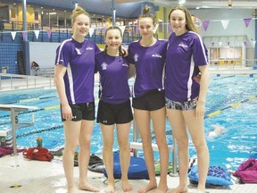 Members of the Sault Surge Swim team are seen here.