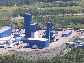 Aerial view of Glencore's Nickel Rim South Mine in Greater Sudbury, Ont. on Friday June 22, 2018. John Lappa/Sudbury Star/Postmedia Network