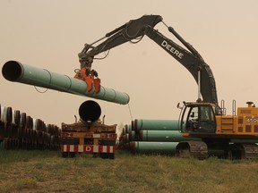 Construction has begun on the Enbridge Line 3 Replacement Program just outside of Morden. (LAUREN MACGILL, Morden Times)