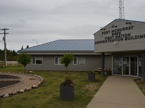The administration building of the Fort McMurray First Nation 468, near Anzac, Alta. on Saturday, Aug. 19, 2017. Cullen Bird/Fort McMurray Today/Postmedia Network