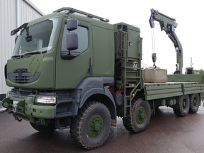 The new 'standard military pattern' truck for the Canadian Forces made by Mack Defense