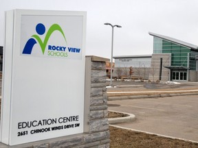 RVS Rocky View school sign