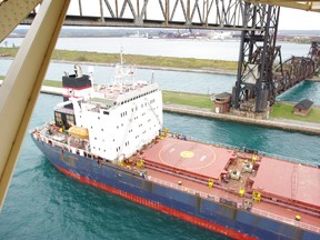 Algoma Guardian passes through the Soo Locks in September 2012.