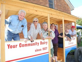 Anderson Farm Museum Heritage Society board members Mait Wilson, left, Claire Hobden, Les Buford, Leslee Salo, Don Dodds and Reggie White where busy getting things ready for the society's annual fall fair at the Anderson Farm Museum in Lively, Ont. on Friday September 7, 2018.