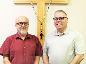 The Holy Family Catholic Regional Division No. 37 (HFCRD) is pleased to announce the re-election of Kelly Whalen (right) as board chair.