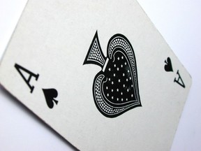 the ace of spades playing card