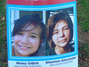 Maisy Odjick, a former Southampton GC Huston School student, and her friend Shannnon Alexander, are among the 1,200 missing and murdered Indigenous women honoured at the annual Take Back the Night Walk Oct. 9 at Saugeen First Nation.