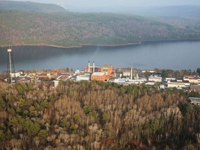 An aerial photo of Canadian Nuclear Laboratories at Chalk River.