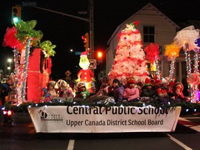Central Public School had a great float in the Santa Claus parade on Saturday November 17, 2018 in Cornwall, Ont. Lois Ann Baker/Cornwall Standard-Freeholder/Postmedia Network