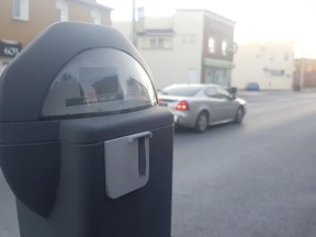 A parking meter in the Le Village BIA on Wednesday November 14, 2018 in Cornwall, Ont. Alan S. Hale/Cornwall Standard-Freeholder/Postmedia Network