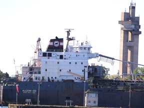 BRIAN KELLY/Sault Star
Freighter Algowood passes through Soo Locks  in Sault Ste. Marie, Mich., in September 2017.