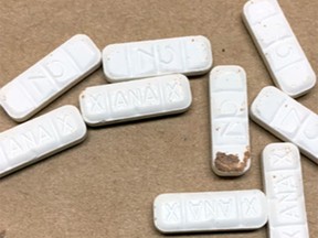 Counterfeit Xanax SUPPLIED PHOTO